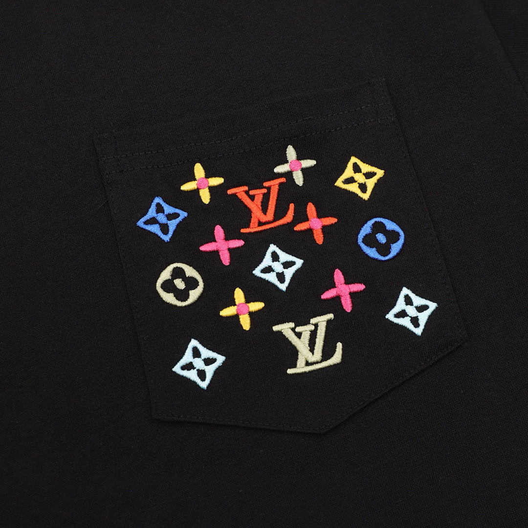 Louis Vuitton Streetwear T-Shirt Men's Casual Crewneck – Brand New Full Packaging