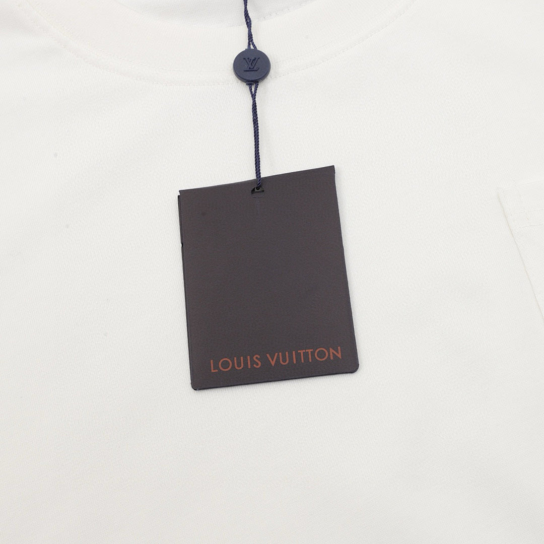 Louis Vuitton Streetwear T-Shirt Men's Casual Crewneck – Brand New Full Packaging