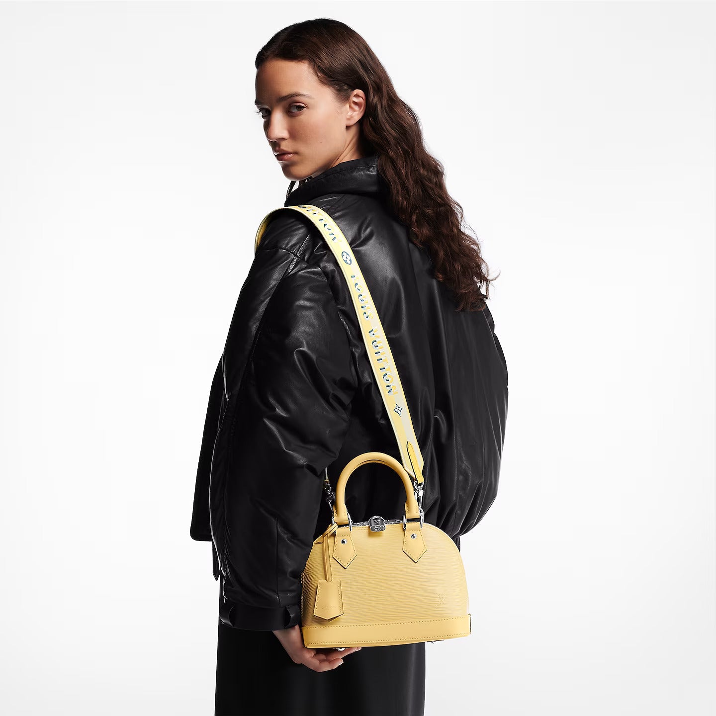 Louis Vuitton Jaune Plume Yellow M22213 Alma BB