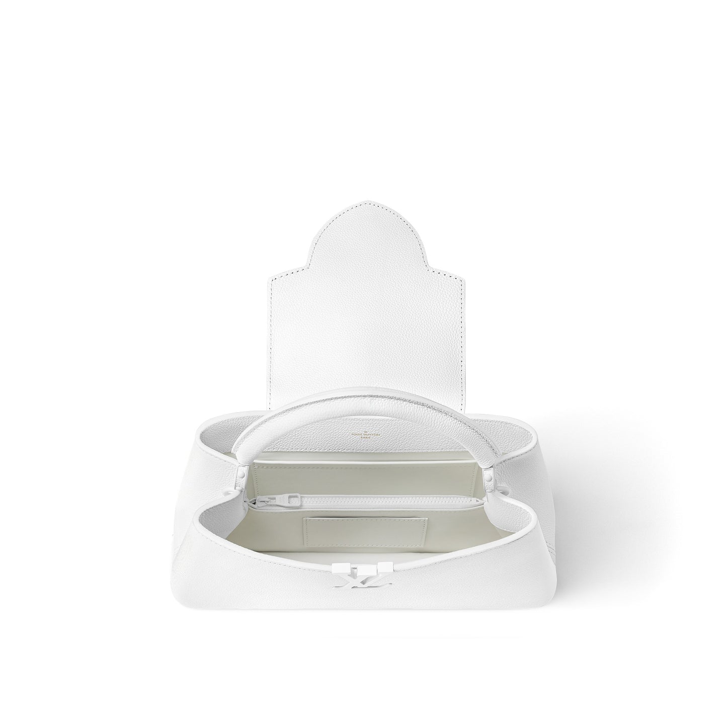 Louis Vuitton M23948 Capucines East-West MM Optic White
