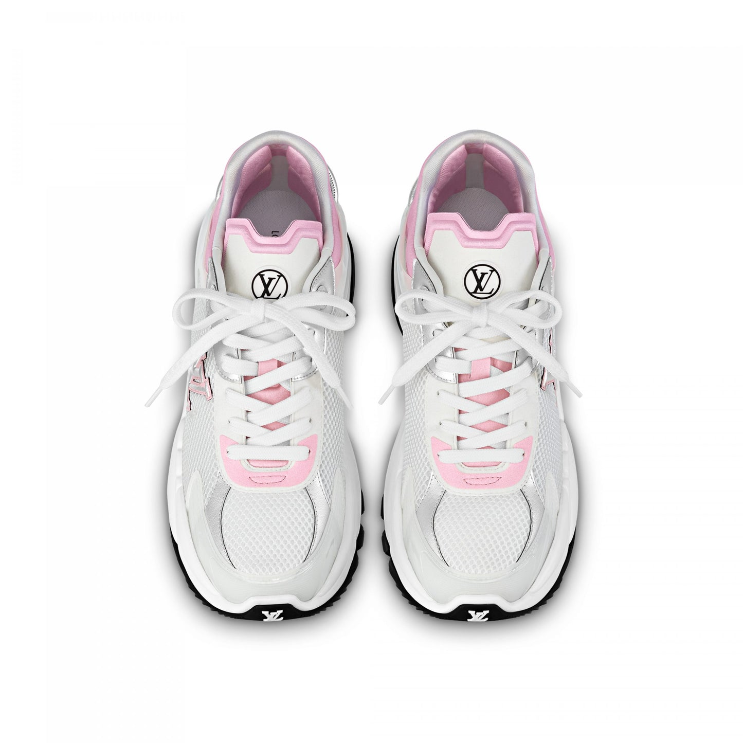 Louis Vuitton LV Run 55 Sneaker Monogram Flowers Pink 1ABVI3