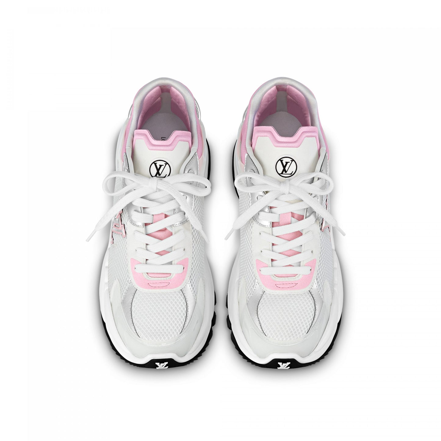 Louis Vuitton LV Run 55 Sneaker Monogram Flowers Pink 1ABVI8