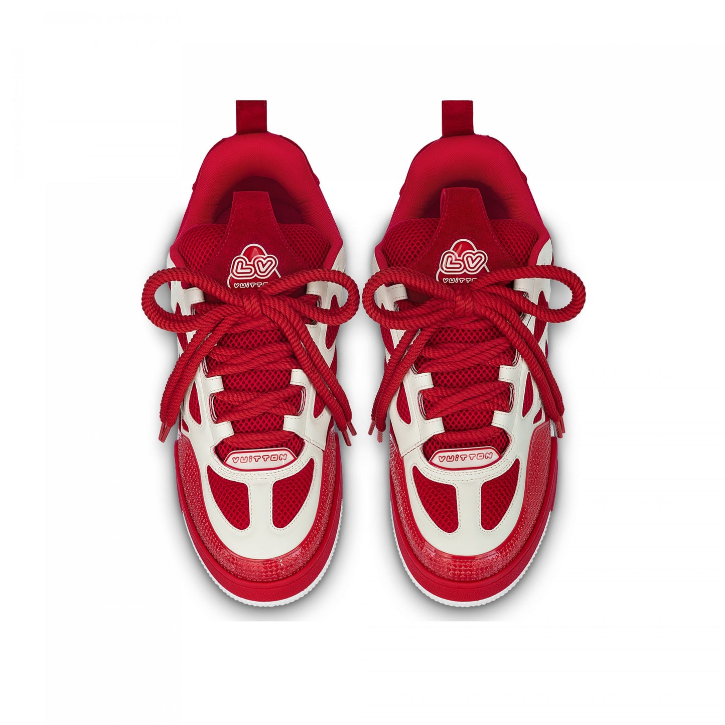 Louis Vuitton LV Skate Sneaker Since 54 Monogram Flowers Red 1AARS4