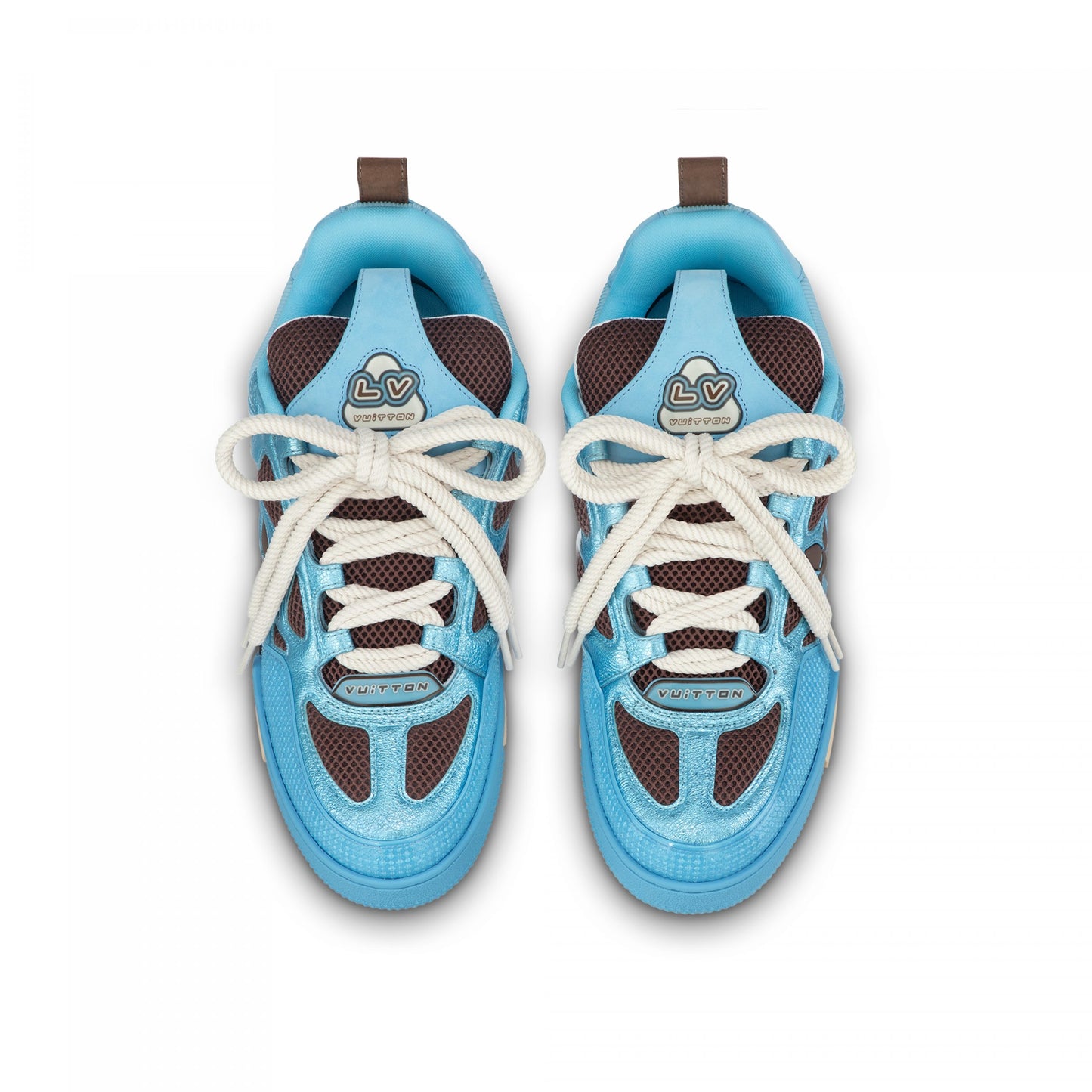 Louis Vuitton LV Skate Sneaker Since 54 Monogram Flowers Blue 1ABMIC