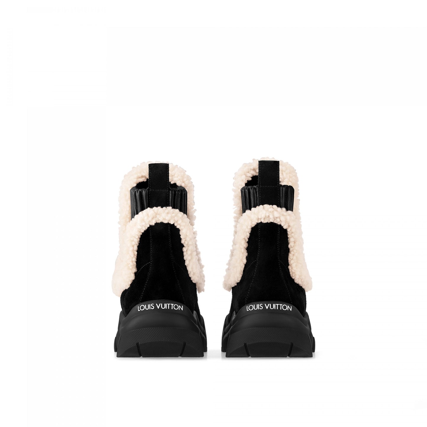 Louis Vuitton LV SKI Ruby Flat Ankle Boot Black 1AC7AC