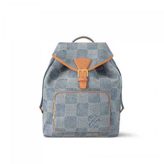 Louis Vuitton N40708 Montsouris Backpack Damier Blue