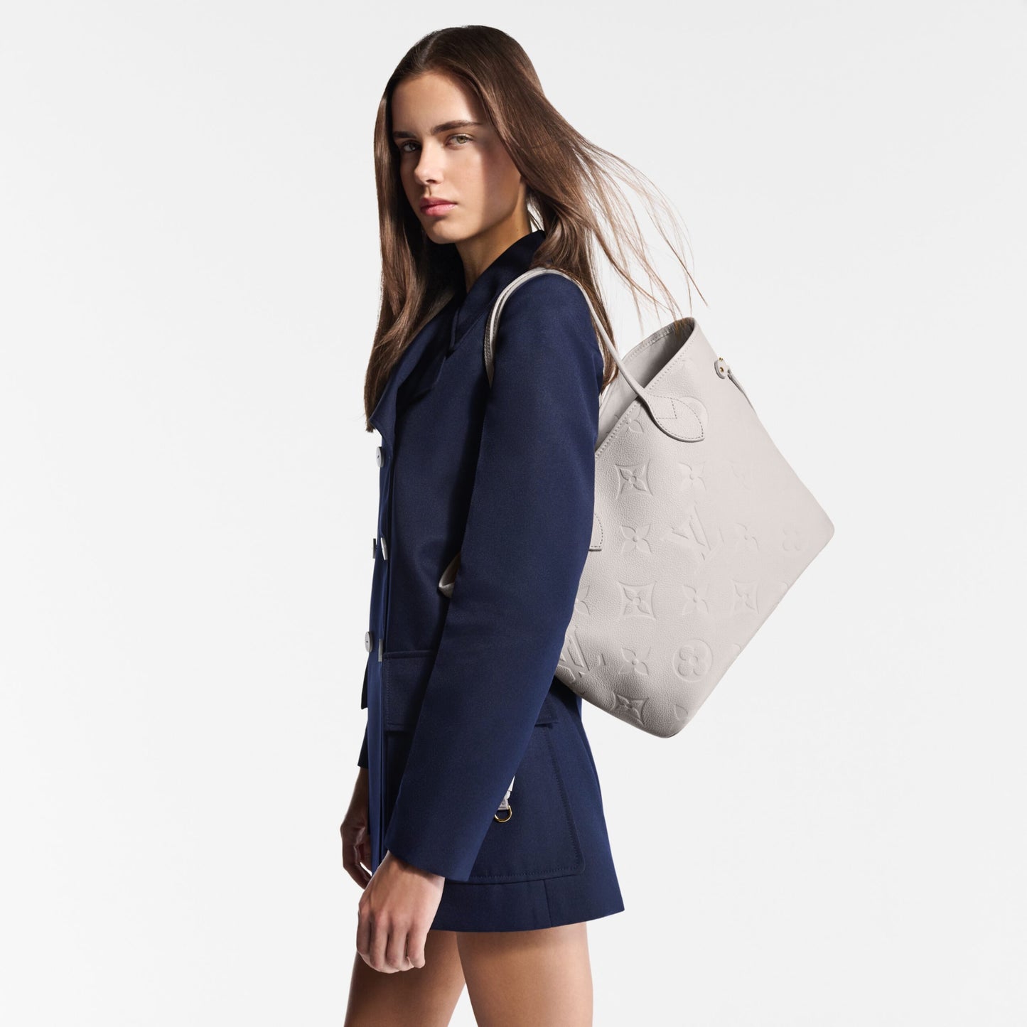 Louis Vuitton M13758 Neverfull MM Brume Gray